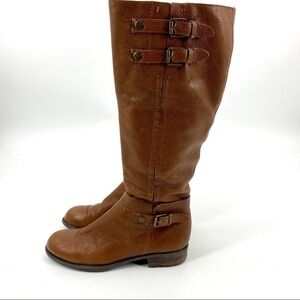 Franco Sarto Pacer pebbled leather riding boot 6